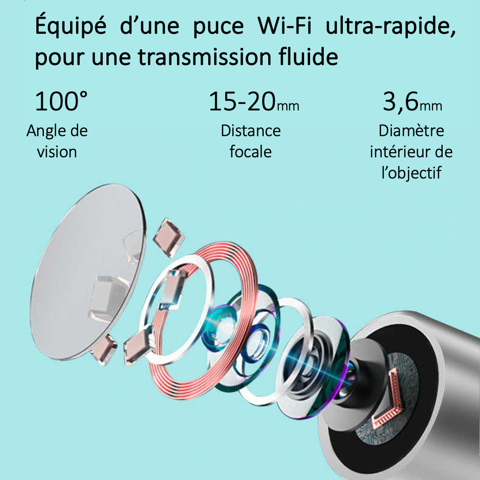 AudiPro - Nettoyant d'oreilles avec caméra HD intégrée